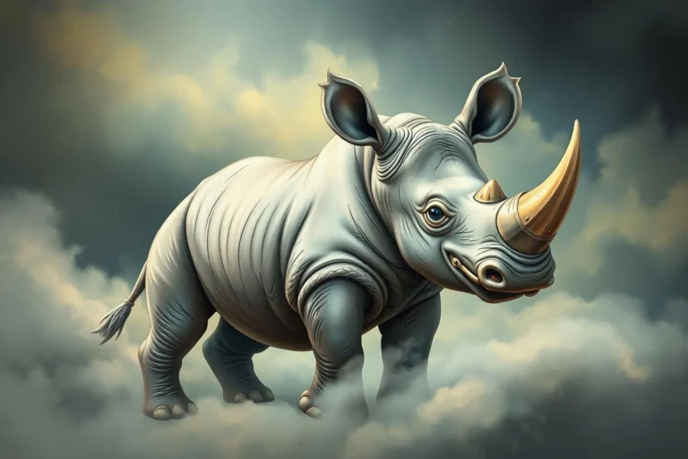 Baby Rhino In A Dream