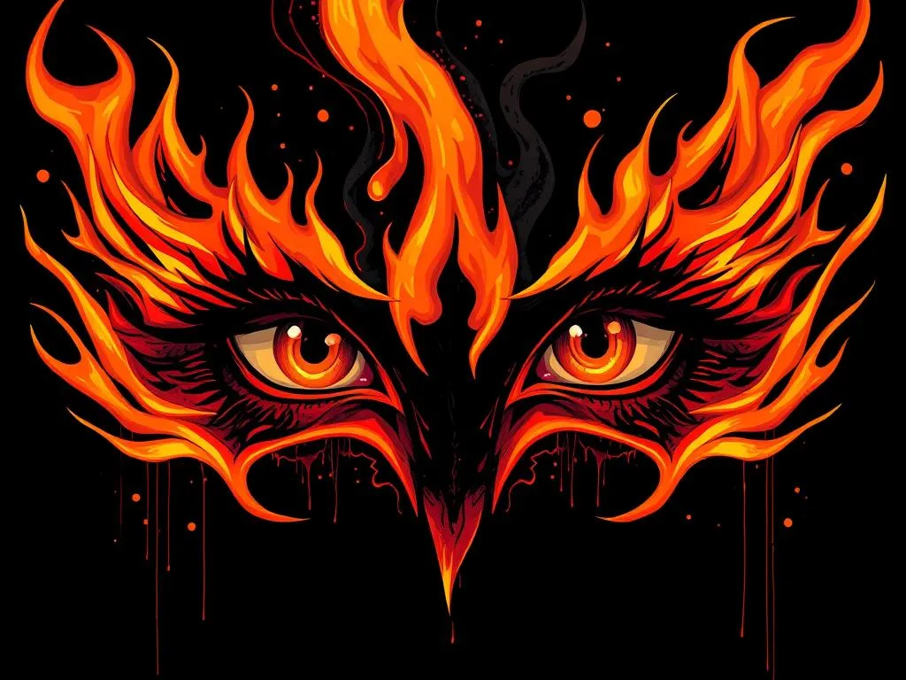Black Flame Through Eyes Dream Meaning