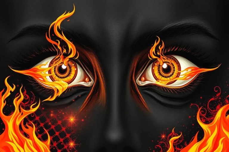 Black Flame Through Eyes Dream Meaning