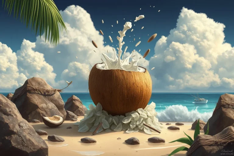 Breaking A Coconut In A Dream