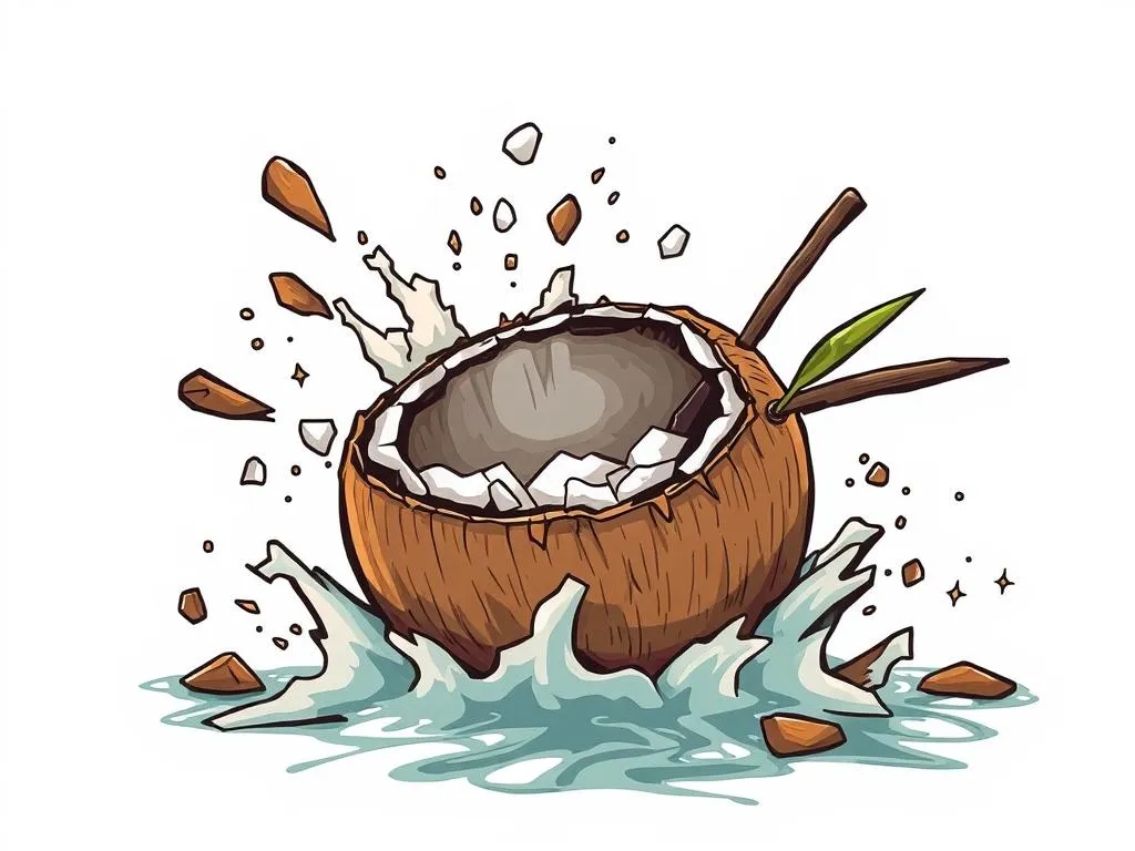 Breaking A Coconut In A Dream