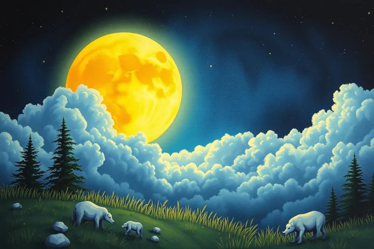 Bright Yellow Moon Dream Meaning