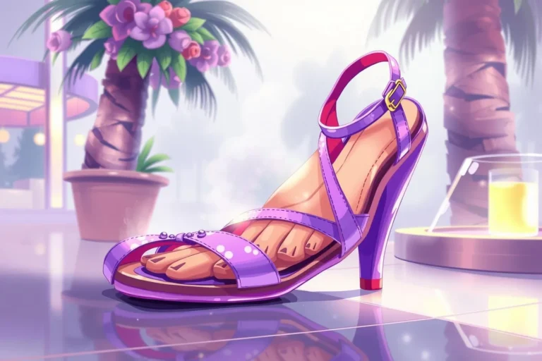 Buying New Violet Sandals In A Dream