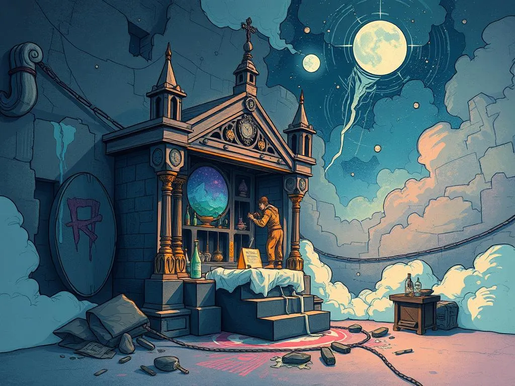 Cleaning An Altar In A Dream