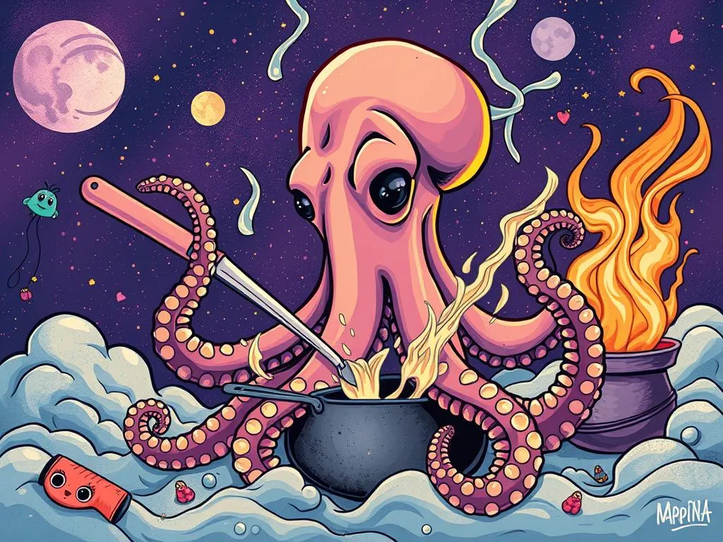 Cooking Octopus In A Dream