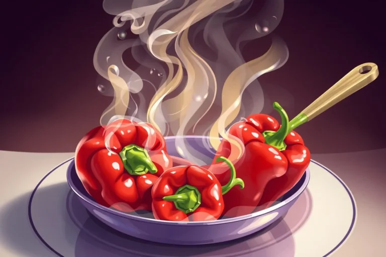 Cooking Red Peppers In A Dream