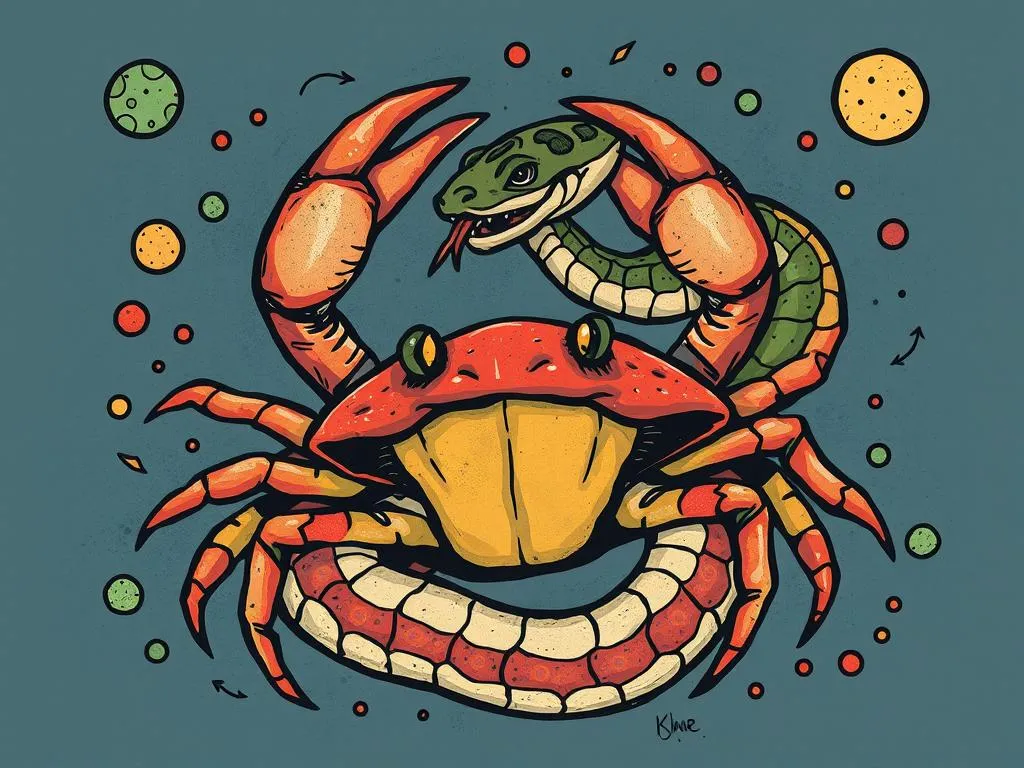 Crab And Snake Together Dream Meaning