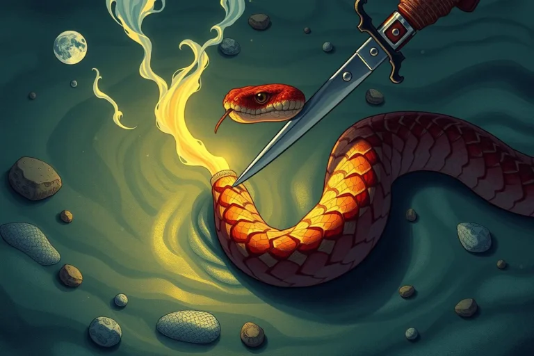 Cutting A Snake’s Tail In My Dream