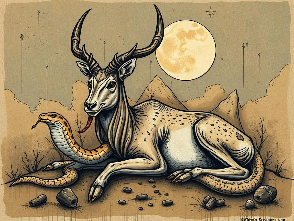 Dead Antelope With Snake Dream Meaning