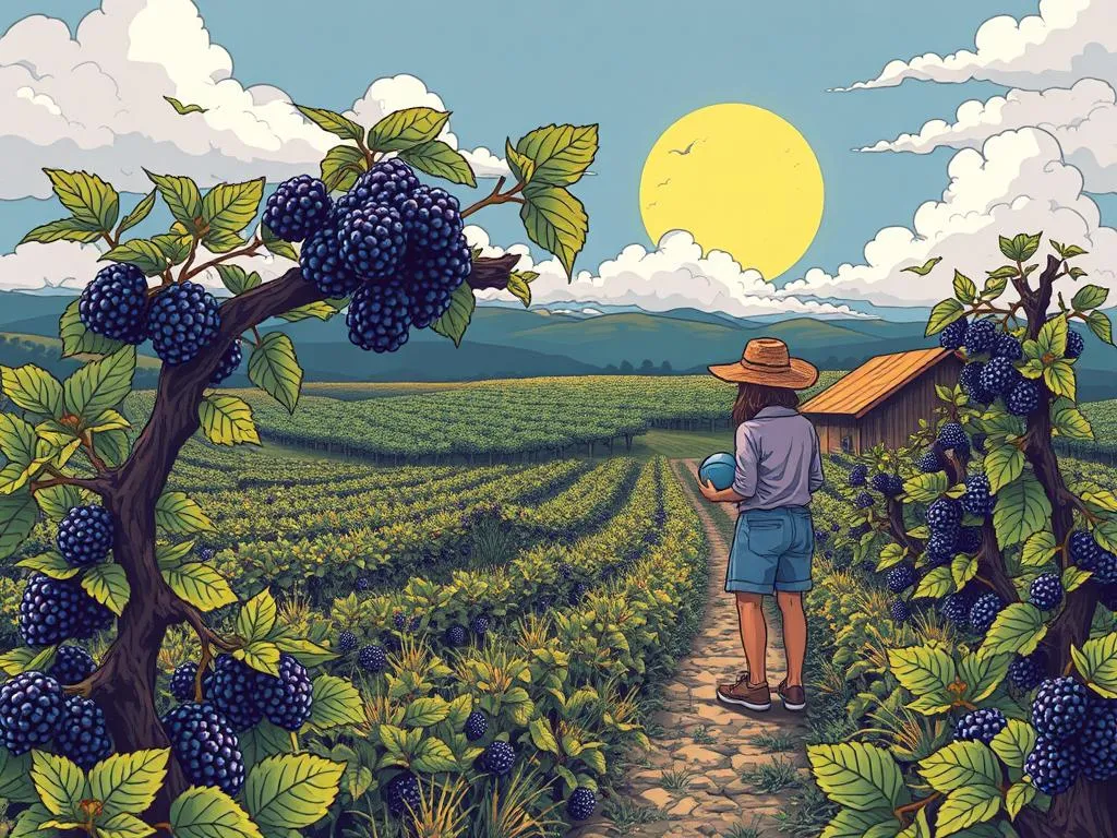 Dream Of Picking Blackberries In A Farm