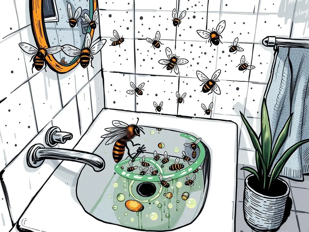 Dreaming About Bees In A Bathroom Sink