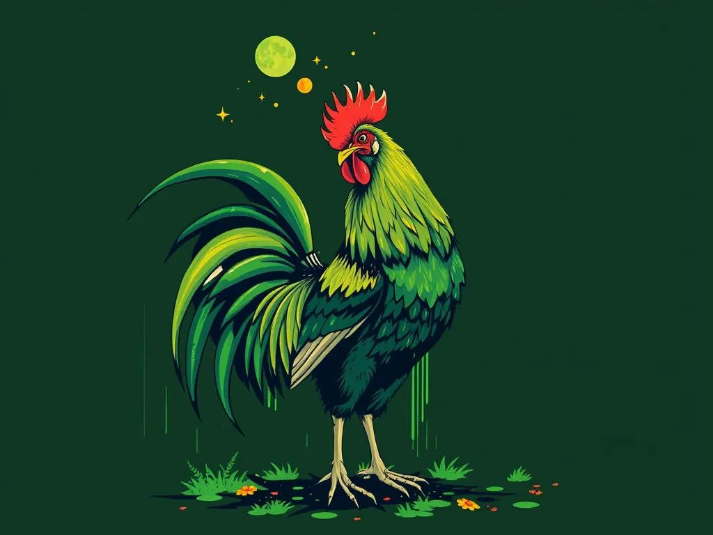 Dreaming Of A Green Rooster