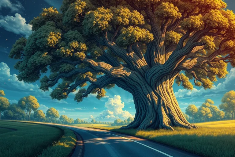 Dreaming Of A Huge Tree On The Road