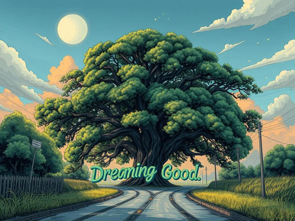 Dreaming Of A Huge Tree On The Road