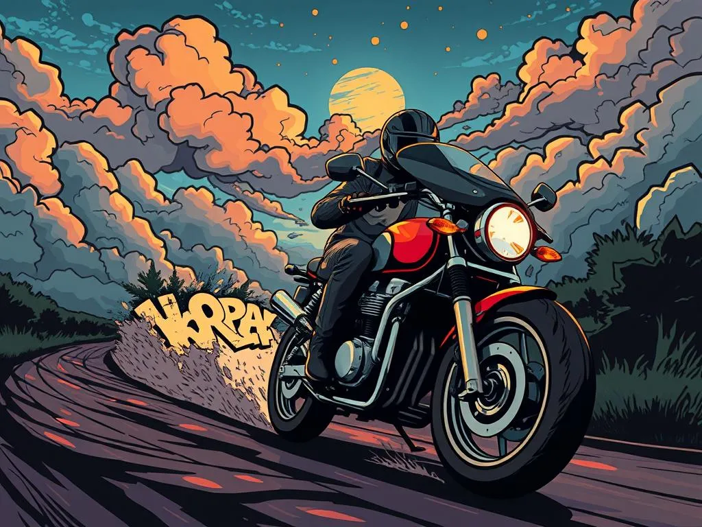 Driving A Motorcycle In A Dream