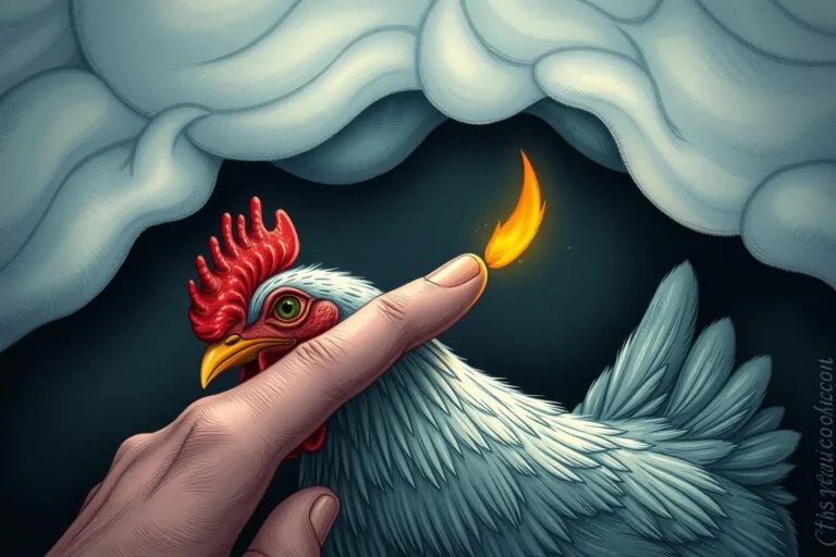 In My Dream A Chicken Pecked My Finger