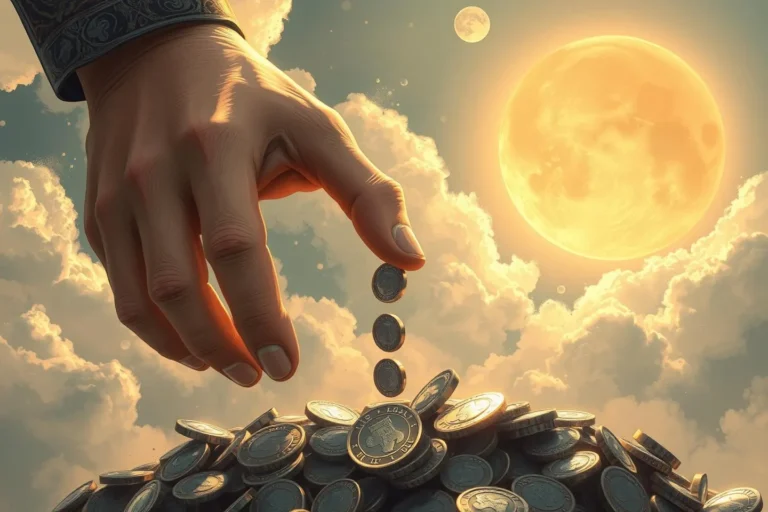 Picking Up Silver Coins In A Dream