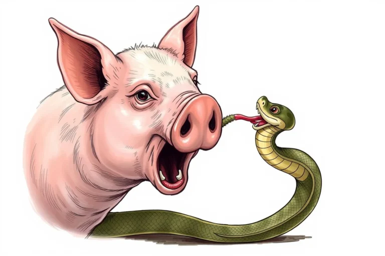 Pig Biting Snake Dream Meaning