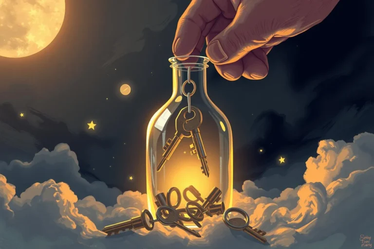 Putting Keys In A Bottle In A Dream