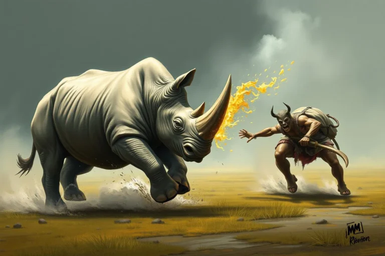 Rhino Attacking Me Dream Meaning