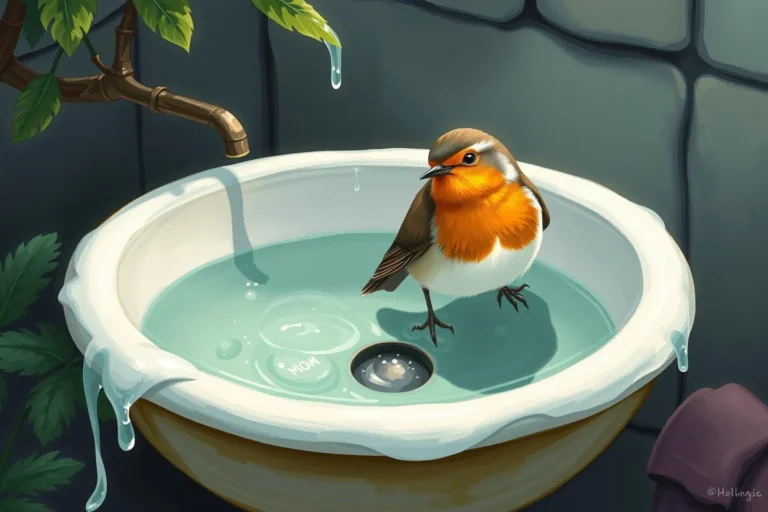 Robin Bird Bath Sink Dream Meaning