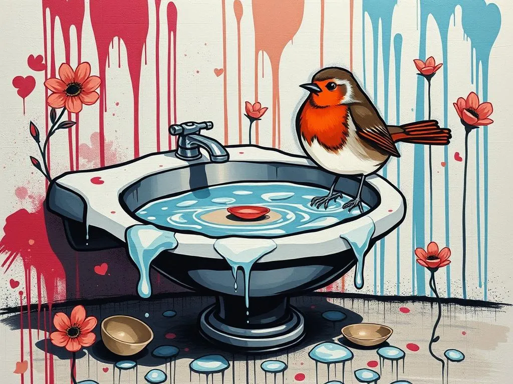 Robin Bird Bath Sink Dream Meaning