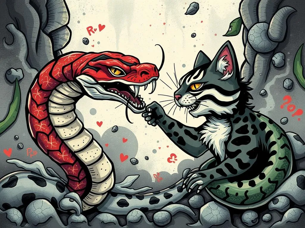 Snake And Cat Fighting Dream Meaning