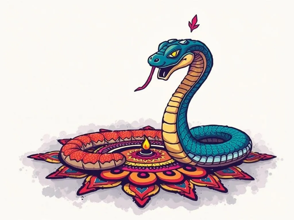 Snake And Rangoli Dream Meaning