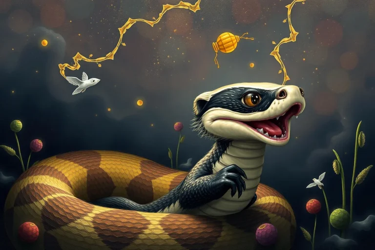 Snake In A Dream About A Honey Badger