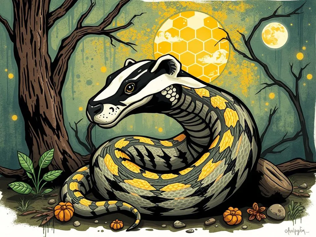 Snake In A Dream About A Honey Badger