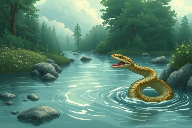 Snake In A Dream About Crossing a River