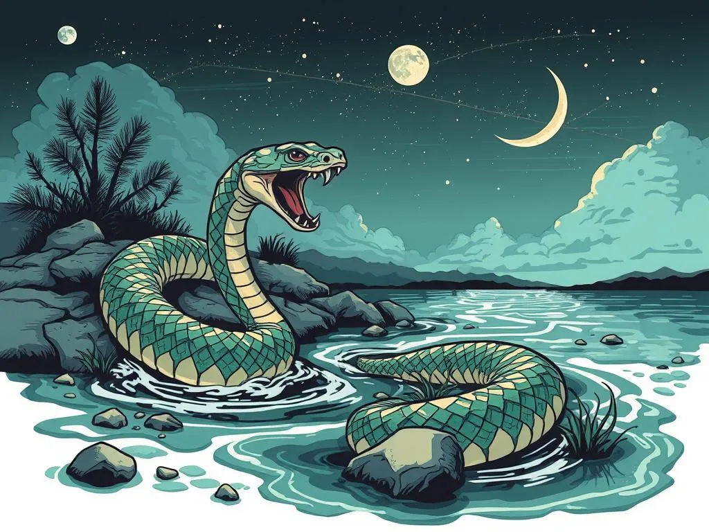 Snake In A Dream About Crossing A River