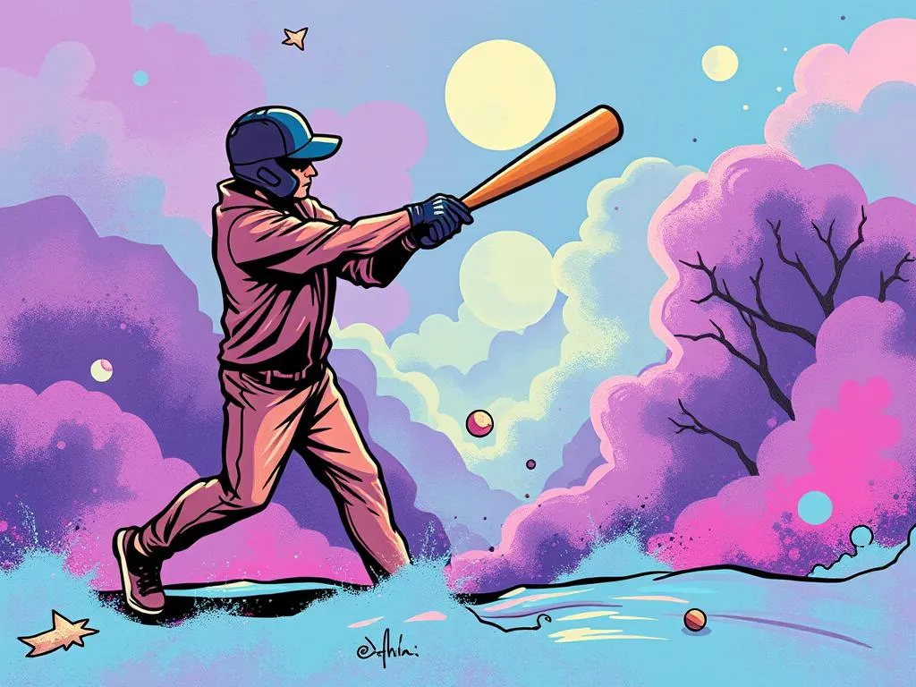 Swinging A Wooden Bat In A Dream