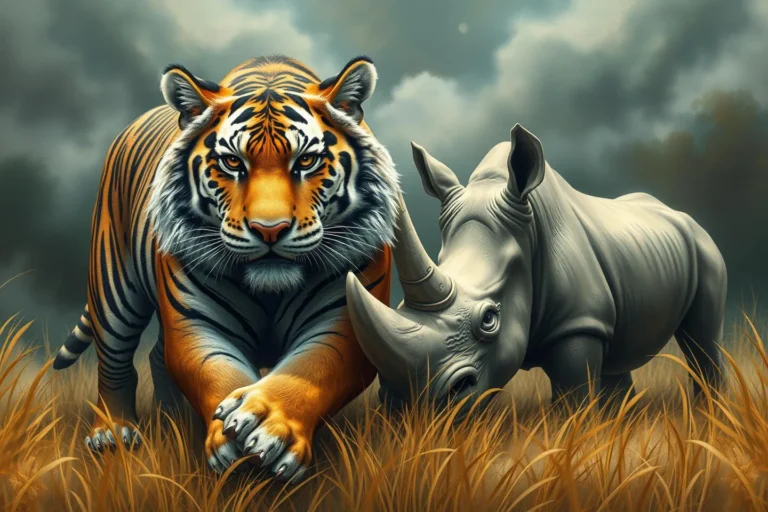 Tiger And Rhino Dream